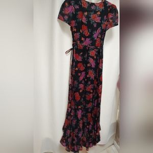 Maxi Cotton Summer Dress, floral size S